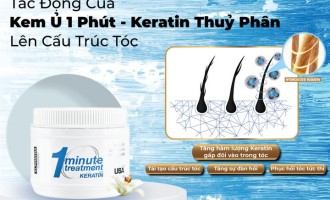  Tác Động Của Kem Ủ 1 Phút - Keratin Thuỷ Phân Lên Cấu Trúc Tóc